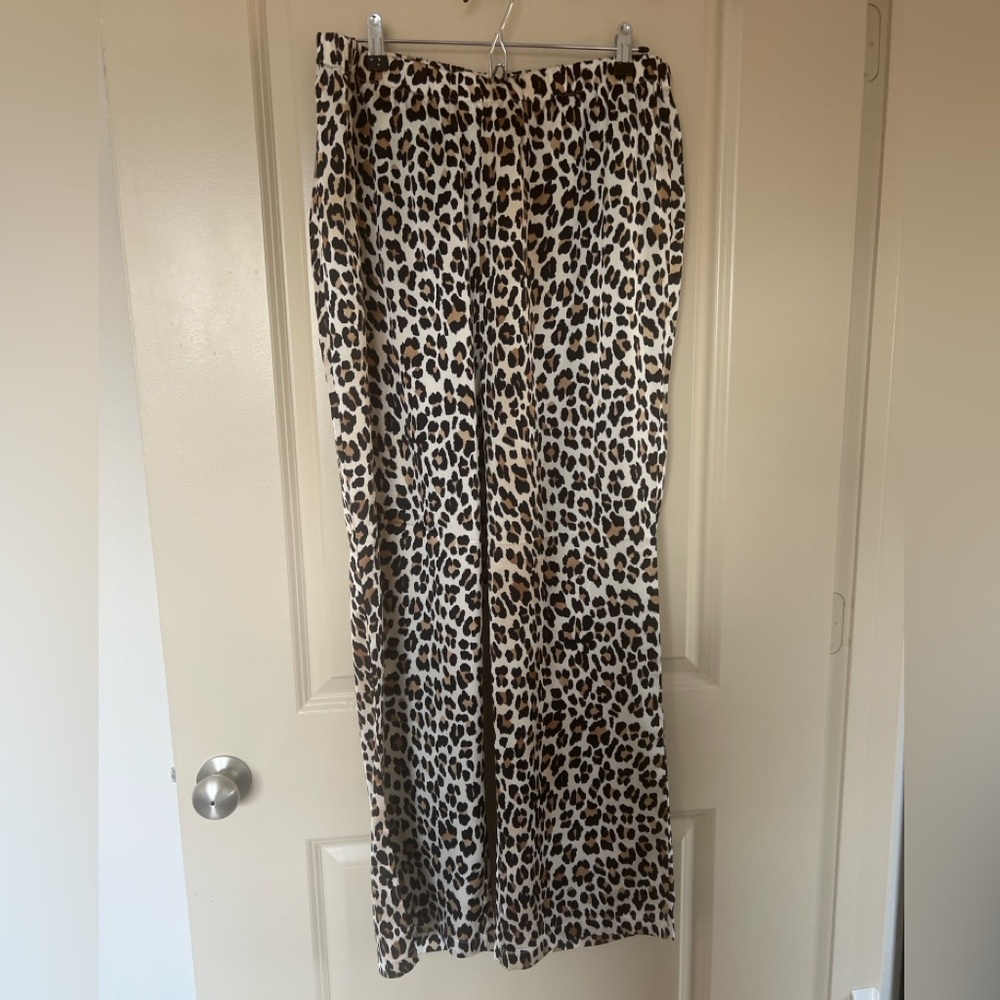 Molly Bracken Leopard Pull-on Pant– Off-White Leo - XL (matching set available!)